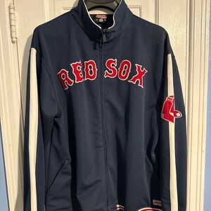 Red Sox Navy Track Jacket Sz L